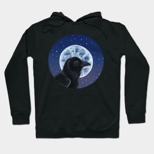 Raven and the Moon Hoodie